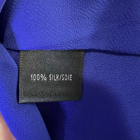 Lafayette 148 Silk Blue Tank Sleeveless Blouse Size 16 - Picture 5 of 6